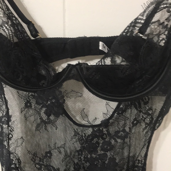 Fashion Nova Black Lace Lingerie - Picture 2 of 4